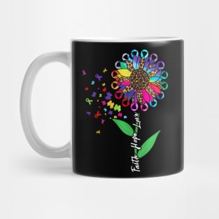 All Cancer Matters Awareness All Ribbons Support Mug